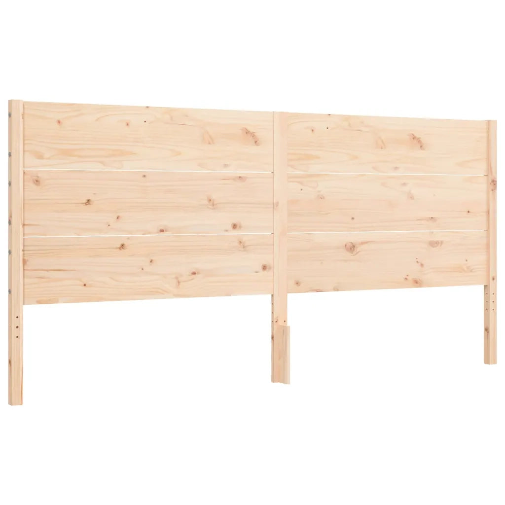 Giroletto con Testiera-Struttura Letto con testiera 200x200 cm in Legno Massello 178765