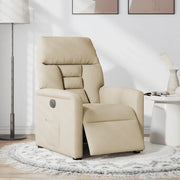 Poltrona Elettrica Reclinabile Crema in Tessuto 3303020