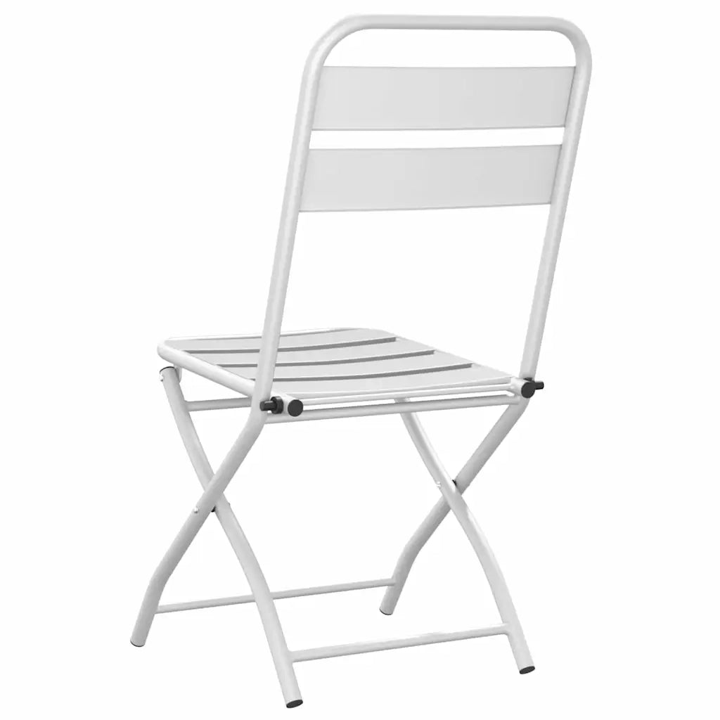 Sedia Pieghevole da Giardino 2 pcs Bianco 42 x 52 x 82cm 42002938
