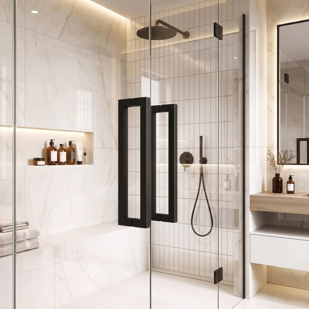 Maniglia Per Porta Doccia Rea 01 Black