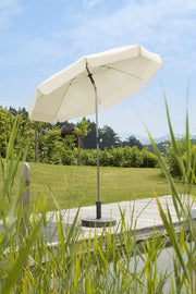 Parasole natur 200 cm circolare 716-02 telaio acciaio copertura poliestere 24 kg