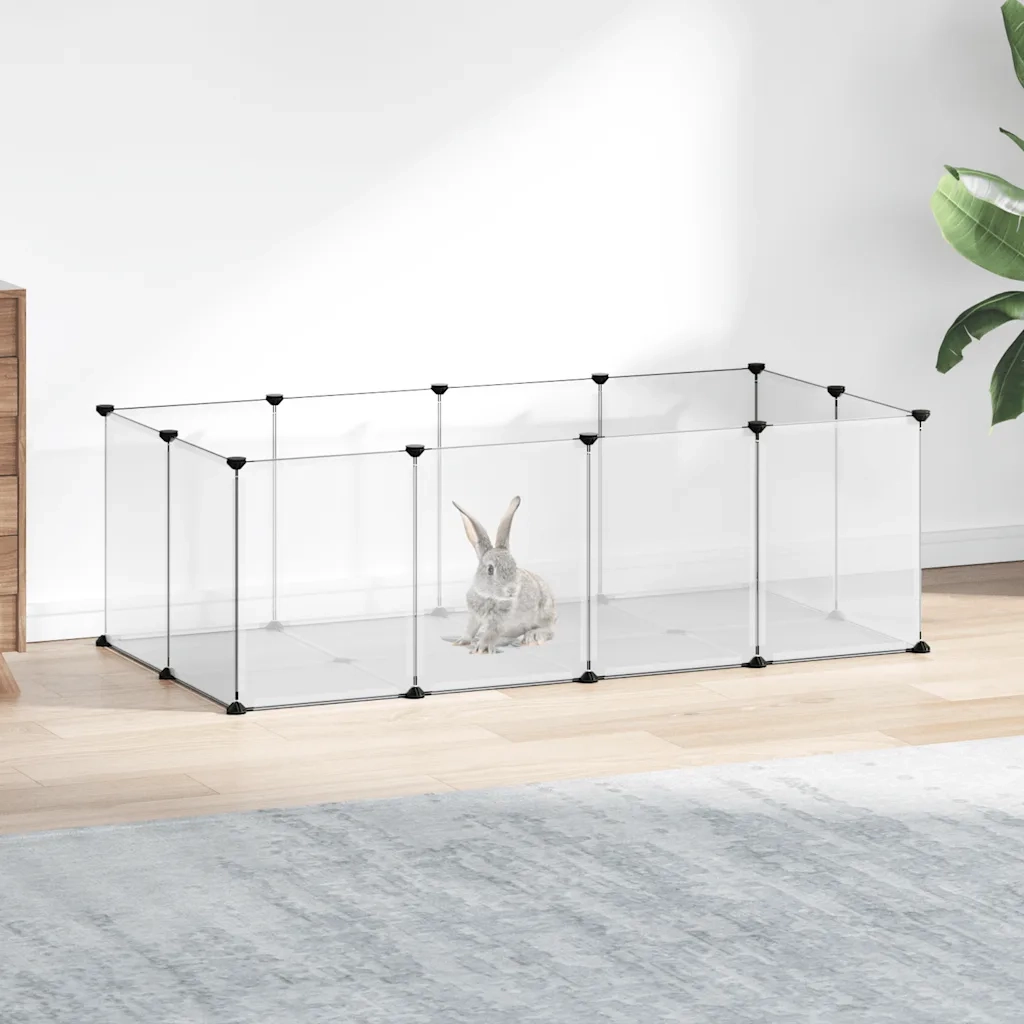 Gabbia per Piccoli Animali Trasparente 144x74x46,5cm PP Acciaio cod mxl 52091