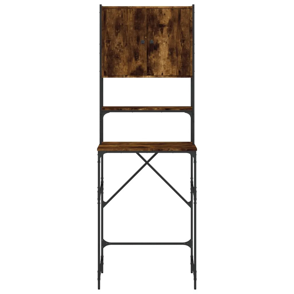Mobile per Lavatrice Rovere Fumo 68x48,5x194 cm