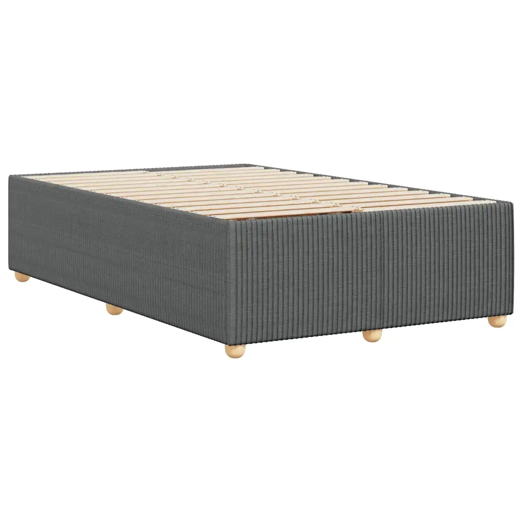 Letto matrimoniale | Letto per adulti | Giroletto senza Materasso Grigio Scuro 120x200 cm Tessuto