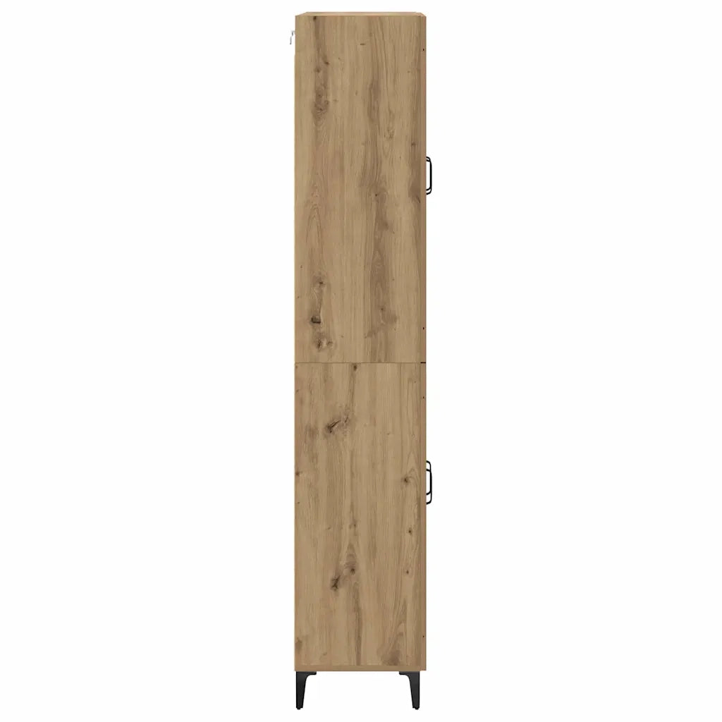 Credenza-Buffet-Armadio da cucina Rovere artigianale 69,5 x 34 x 180 cm 141008