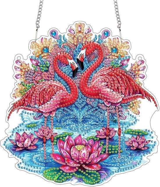 Kit di pittura con diamanti a doppia faccia su tavola acrilica 20 x 20 cm - appoggio per decorazione da parete - arte cristallina - decorazione per casa - ideale per il fai da te - dipinto con diamanti