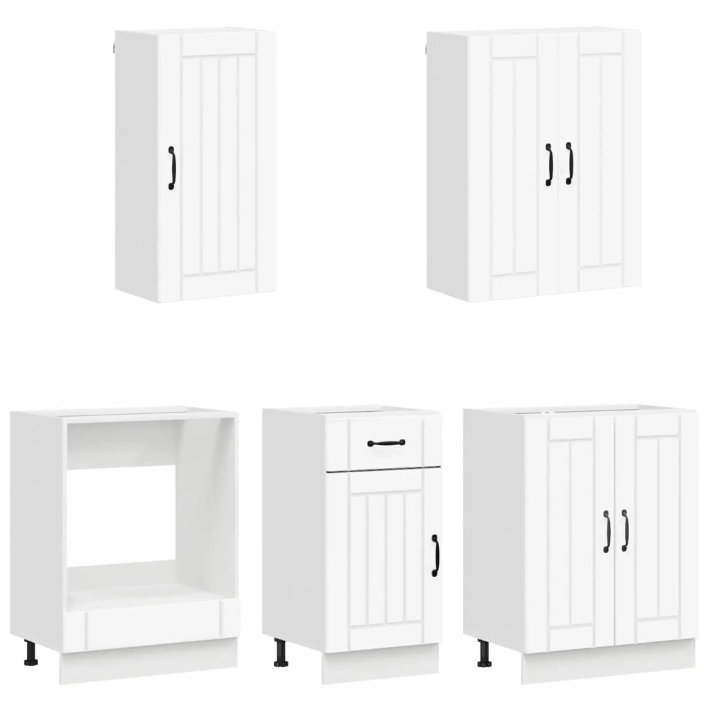 Unità Cucina LUCCA 5 pcs Bianco Legno ingegnerizzato 3438255