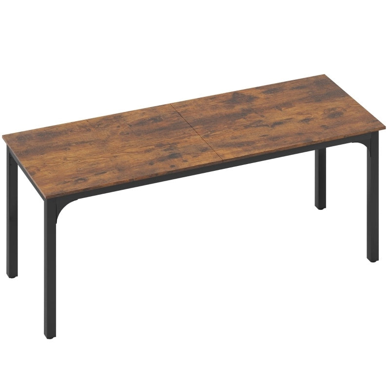 Scrivania per computer 200x60x75 cm con ampia superficie; legno; marrone rustico