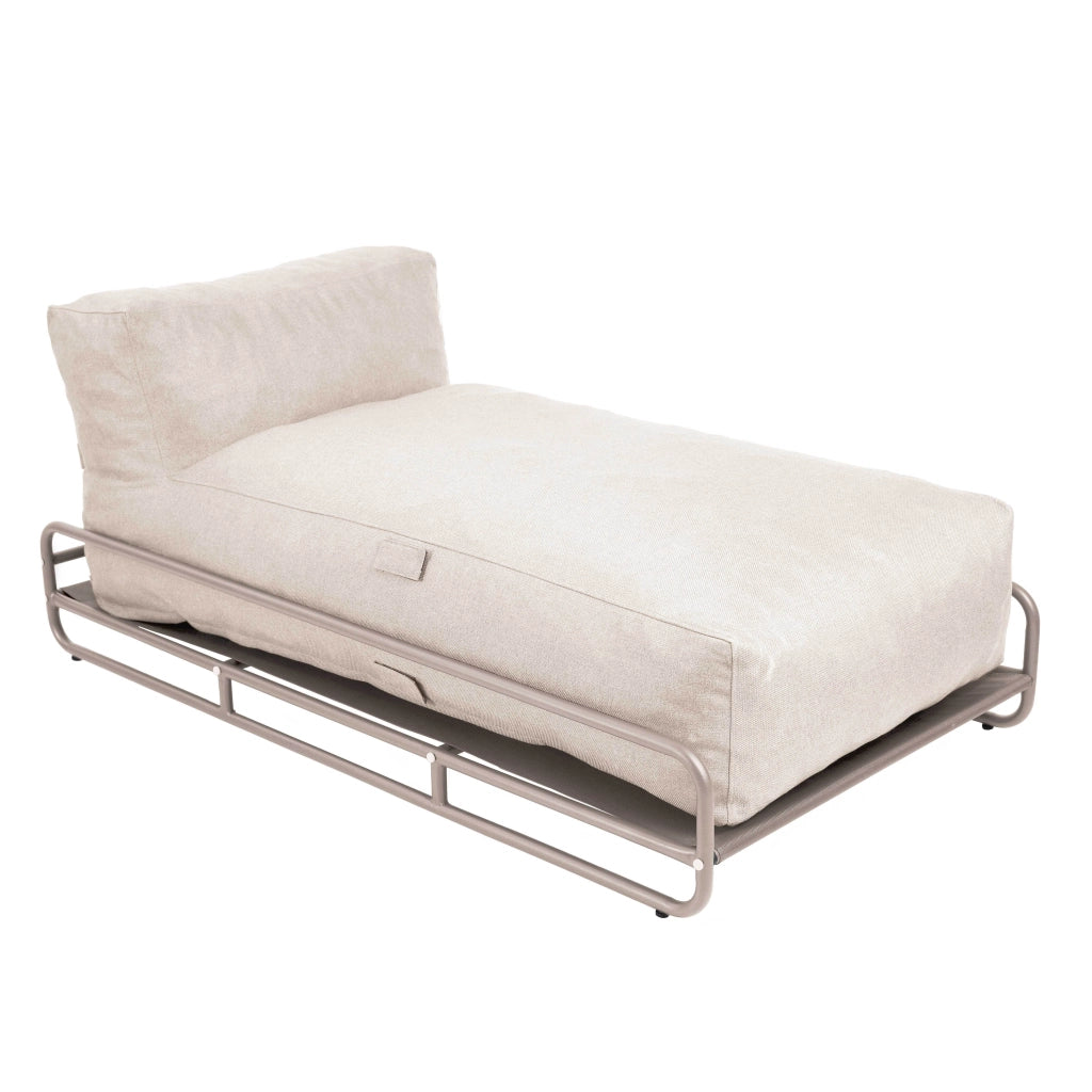 Oviala - Telaio per chaise longue da giardino modulare in beige