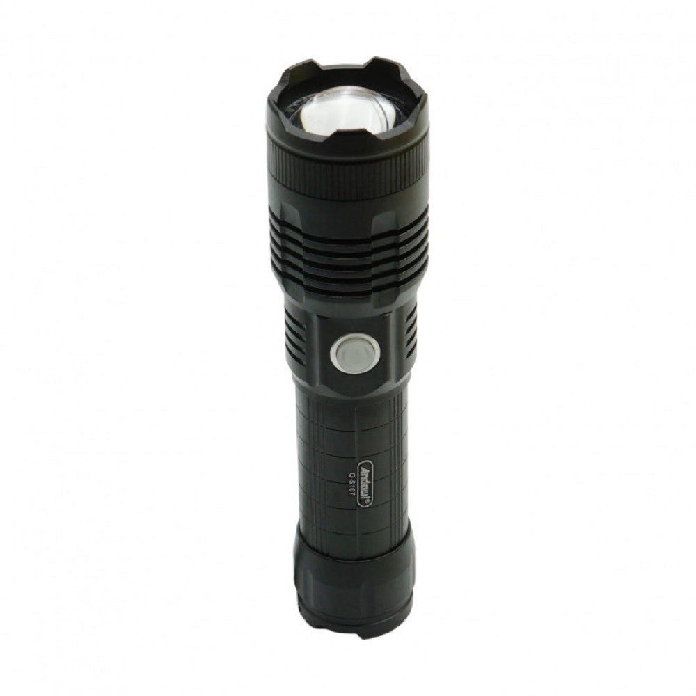 Trade Shop - Torcia Ricaricabile Usb 26650mah Ipx6 Impermeabile Lavoro Caccia Campeggi Q-5107 -