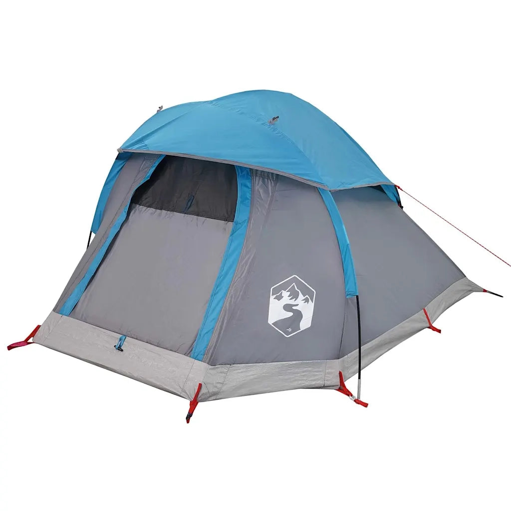 Tenda da Campeggio a Cupola per 1 Persona-Tenda per Escursionismo Blu Impermeabile 589080