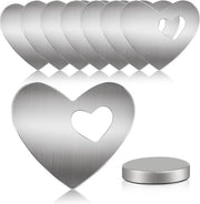 Set di 8 pesi per tenda magnetici a forma di cuore 56 g pesi magnetici extra pesanti per tende, tende da finestra, tende doccia ecc. in acciaio inossidabile