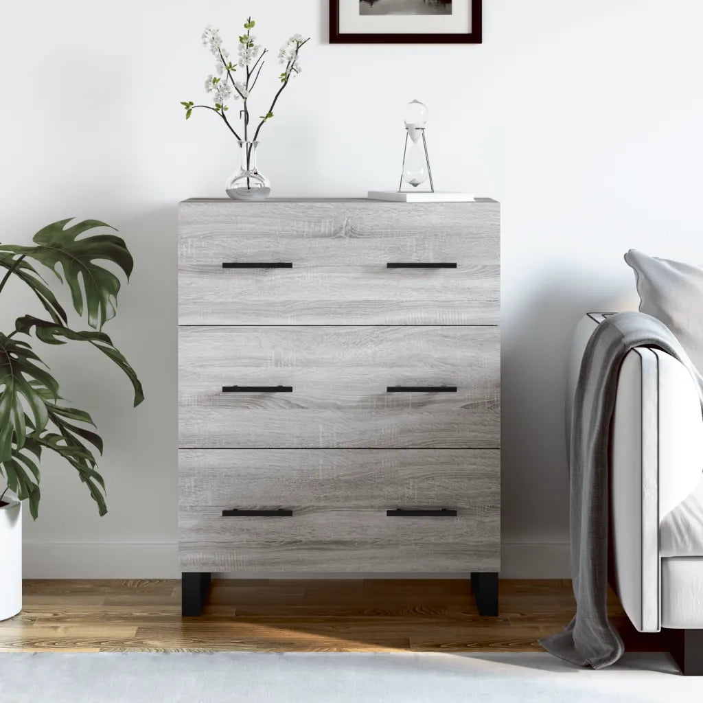 Credenza-Buffet-Armadio da cucina Grigio Sonoma 69,5x34x90 cm in Legno Multistrato 276734