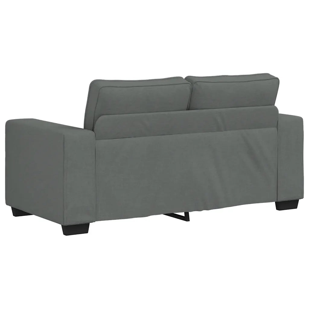 Divano | Divano da soggiorno | Sofa a 2 Posti Grigio Scuro 160x77x82 cm in Tessuto