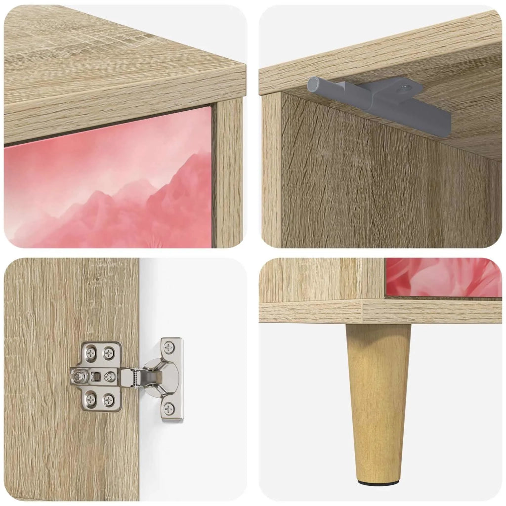 Armadio da Notte AACHEN 2 pz Rovere Sonoma 36 x 33 x 50 cm 8007224