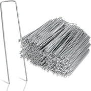 500 Stuks - 15x2.5cm - Anker per terra in acciaio zincato - Ø2.8mm - Muffa - per fissaggio di telo di protezione, telo di giardino, recinzione, erba sintetica, coperture - anker terra a U stabile