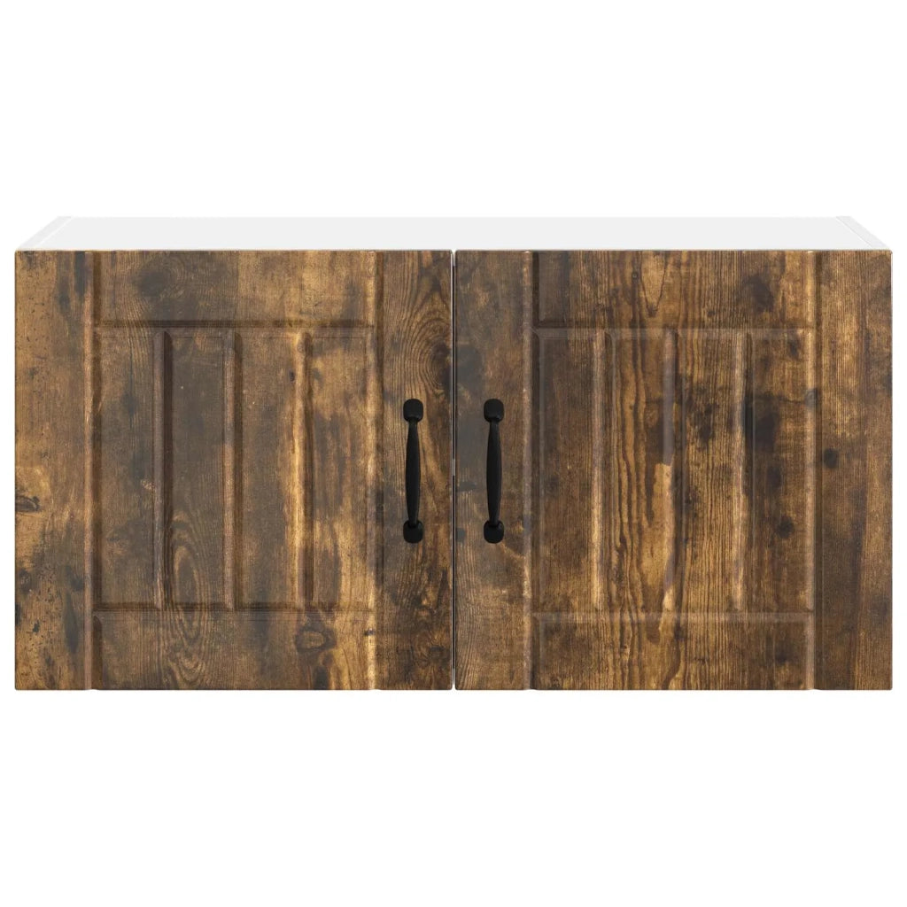 Armadietto a muro LUCCA Rovere Fumo 80 x 31 x 40 cm