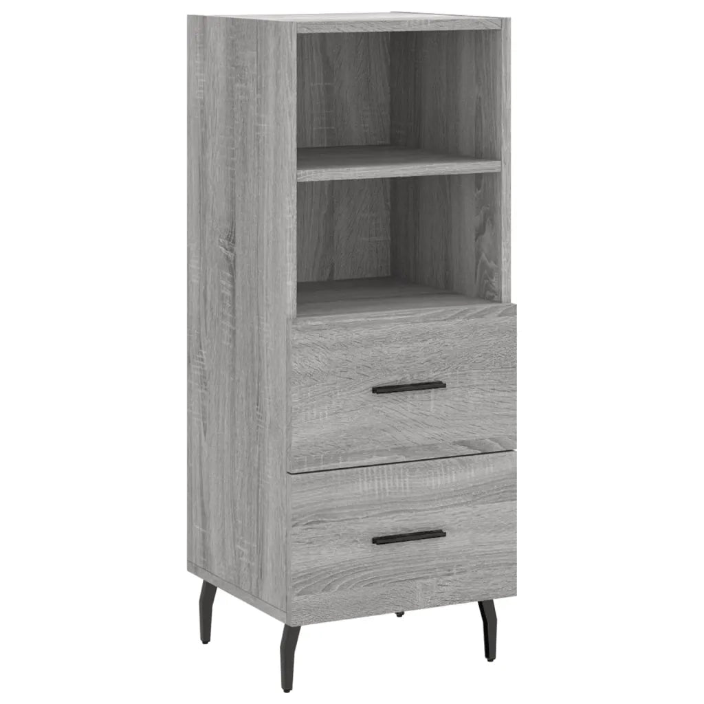 Credenza Grigio Sonoma 34,5x34x180 cm in Legno Multistrato 3200279
