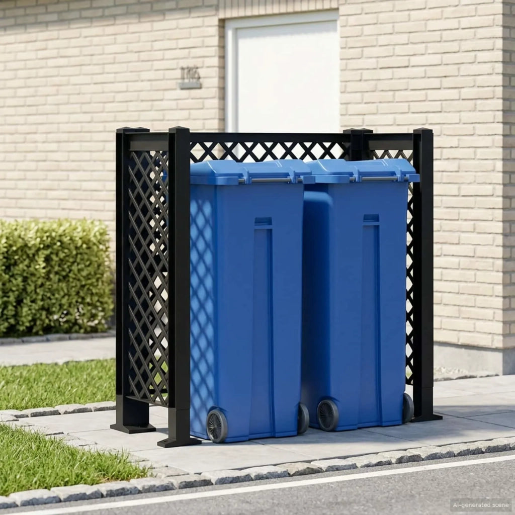 Trellis per Cestino Antracite 123 x 47 x 114 cm PP CFW7190562