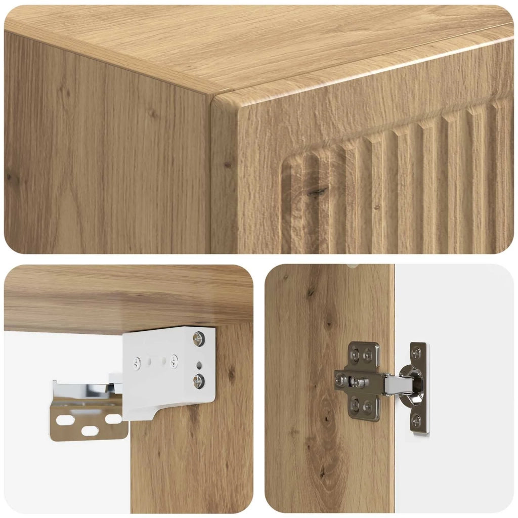 Mobiletto a muro Rovere Artigianale 33 x 34,5 x 90 cm 897914