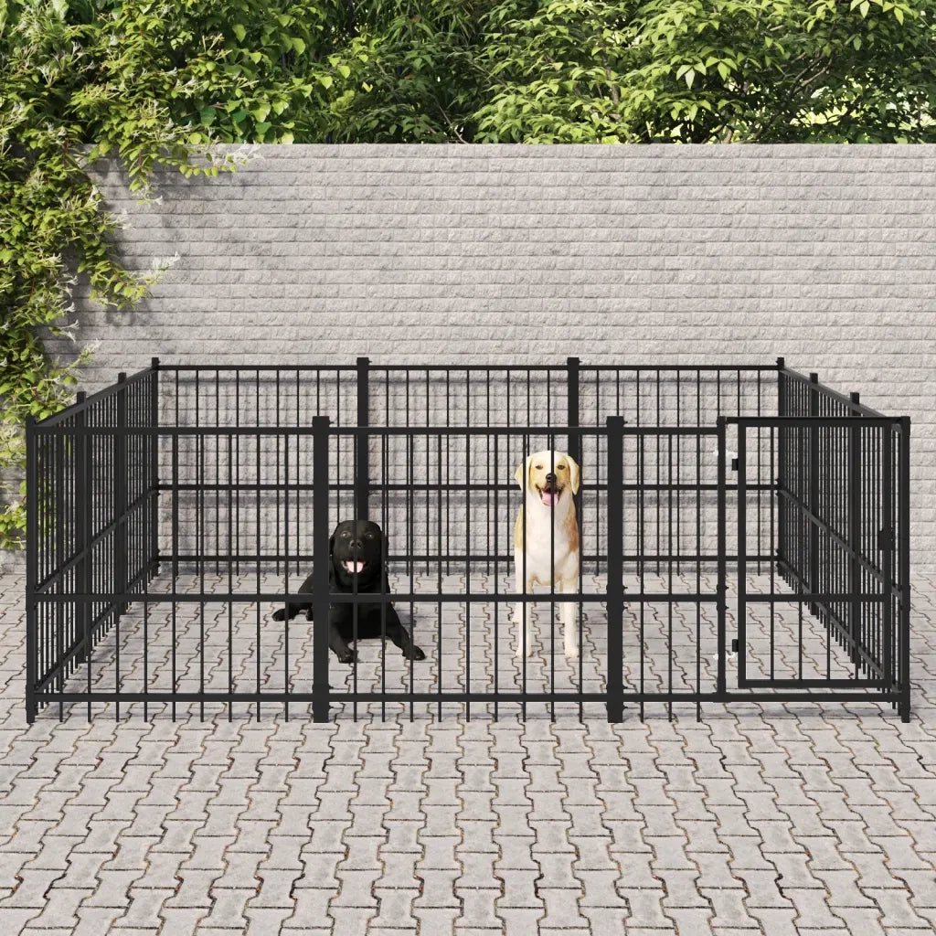 Gabbia per Cani da Esterno in Acciaio 8,47 m² 3124616