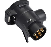 Adattatore di presa per caravane - 7 a 13 pin - Convertitore affidabile - Formato compattibile - Connettore di coda - Ideale per caravane - Adatto per uso esterno - Consegna inclusa