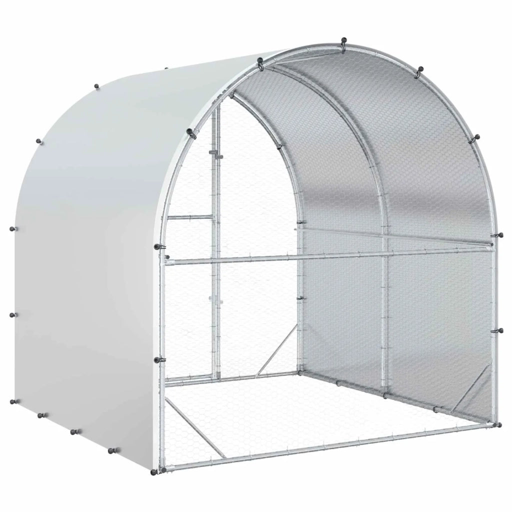 Pollaio Argento 200 x 200 x 200 cm Acciaio zincato 42042528