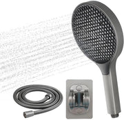 Kit di douchaggio a mano con alta pressione - 15cm - tubo d'acqua in acciaio inossidabile 1,5m - supporto per douchekop - resistente alle gocce d'acqua - progettato con turbocharger - set di douchekop