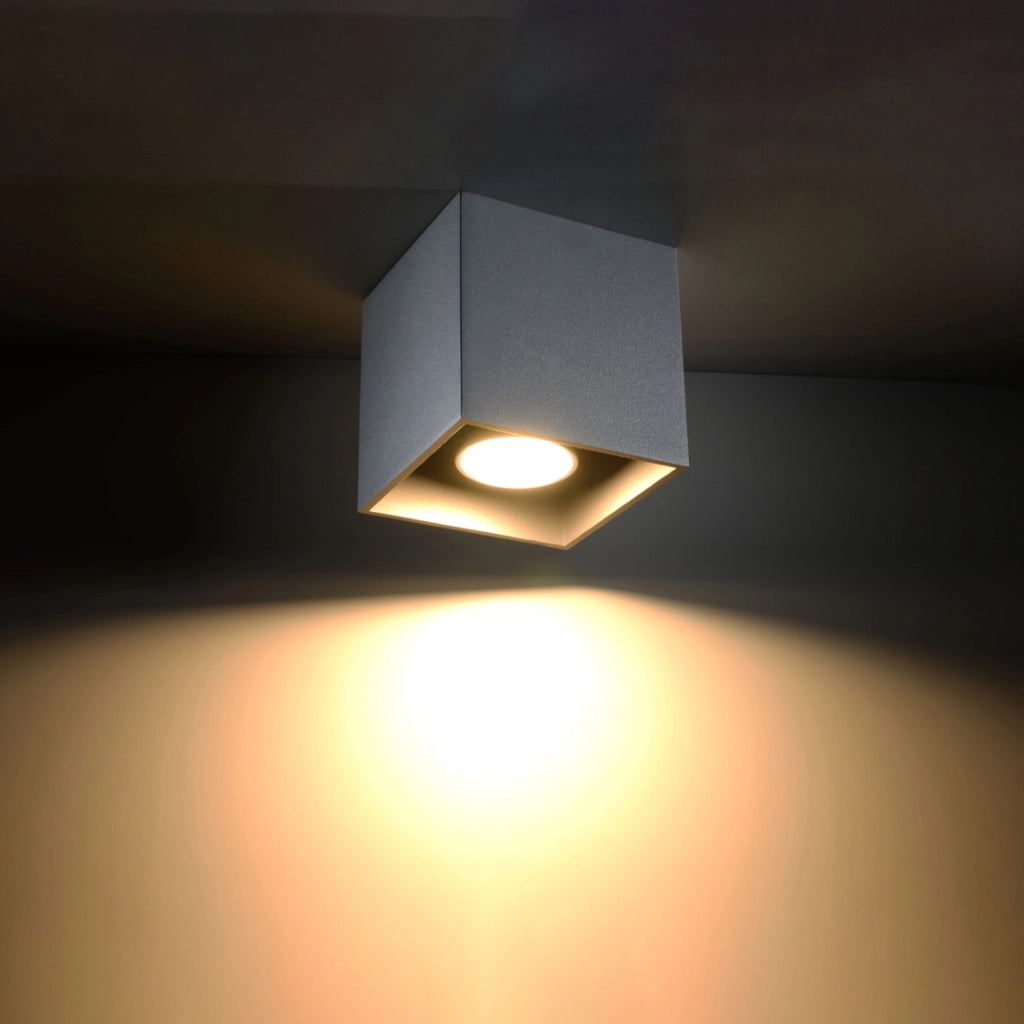Faretto soffitto TETRIS 1 luce grigio Pure Lume GU10