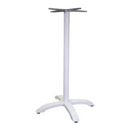 Base tavolo bar alluminio Alan bianco quadro cm 52x52h108
