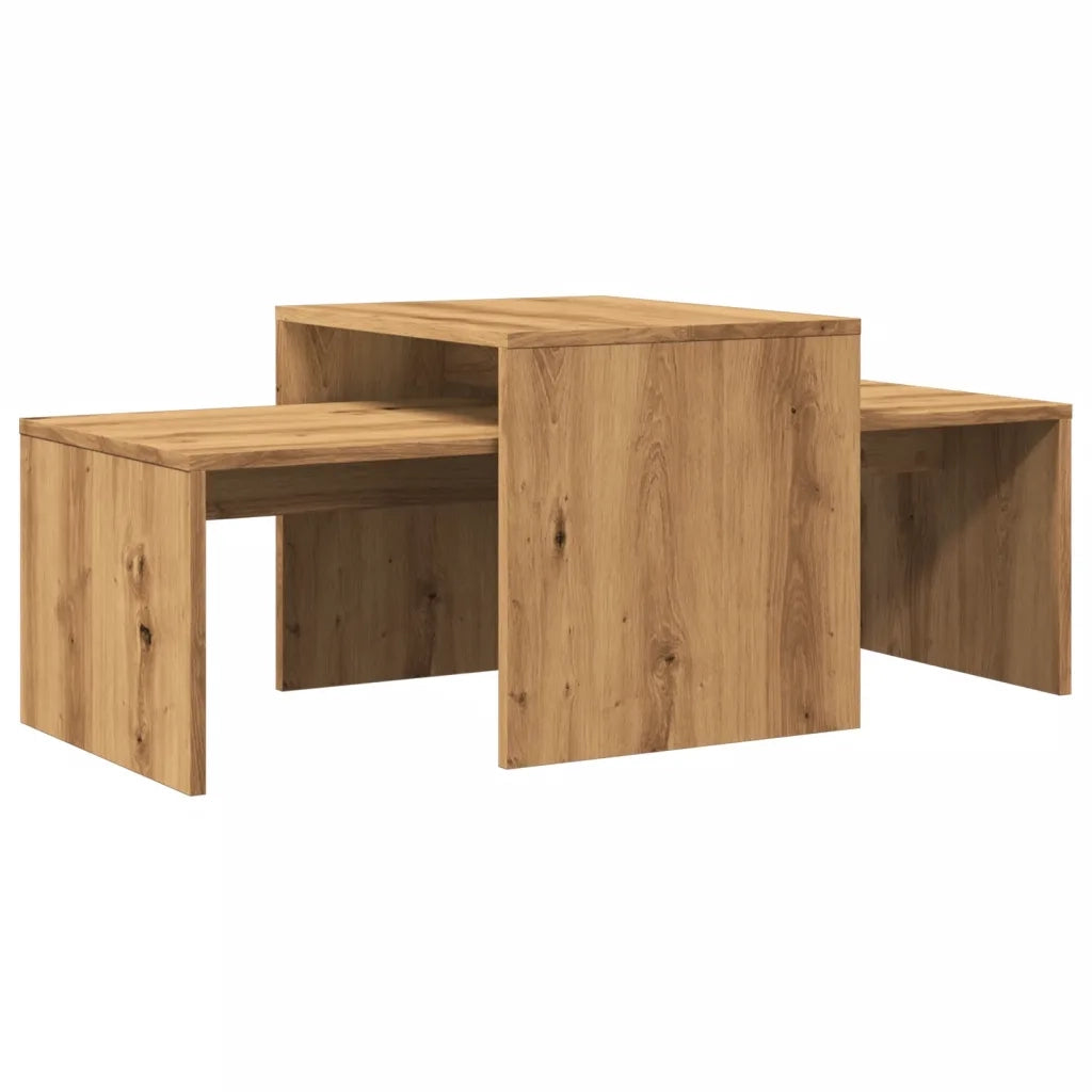 vidaXL Tavolino Salotto Rovere Artigianale 100x48x40 cm in Truciolato