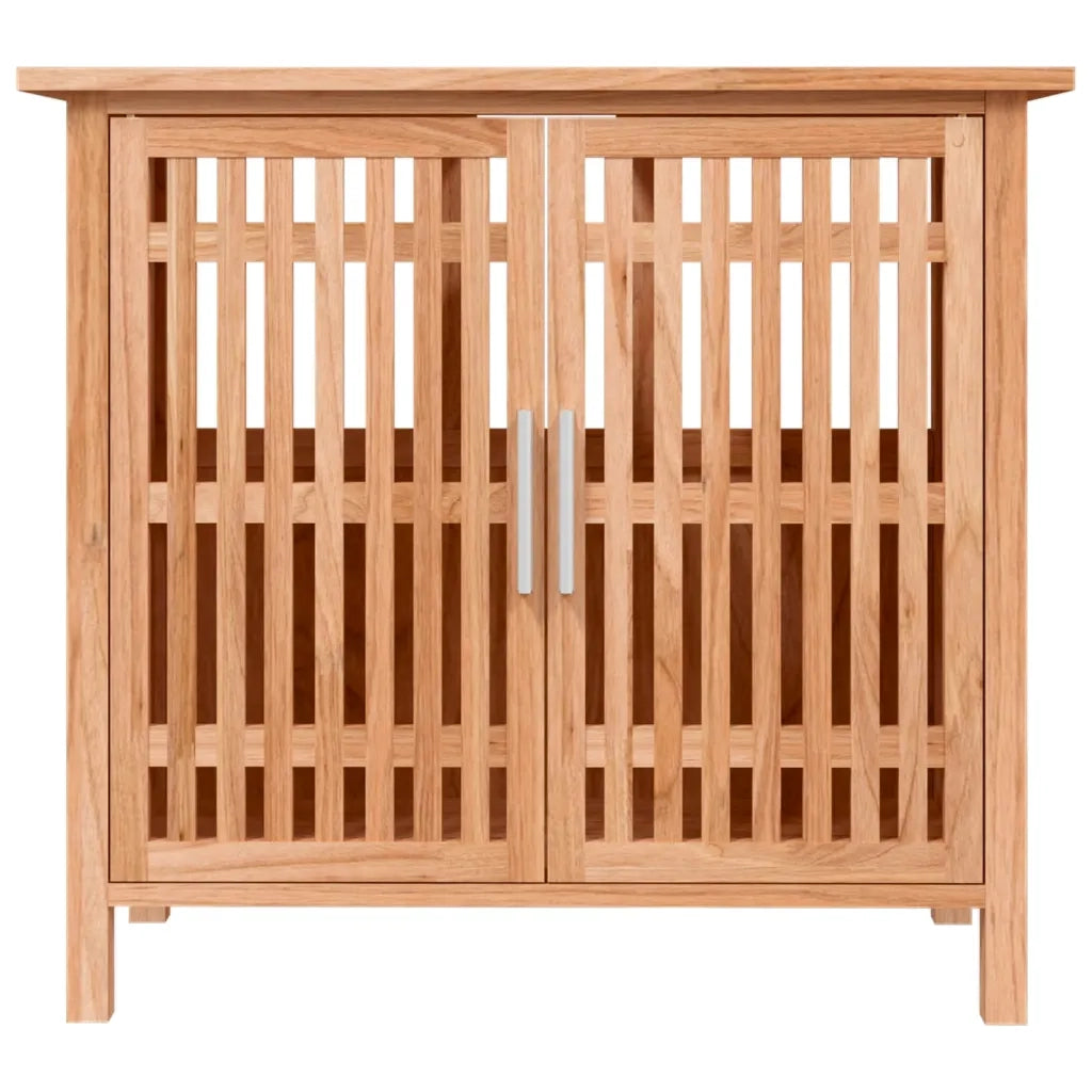 Mobile Lavabo da Bagno-Armadietto da bagno 66x29x61,5cm Legno Massello di Noce
