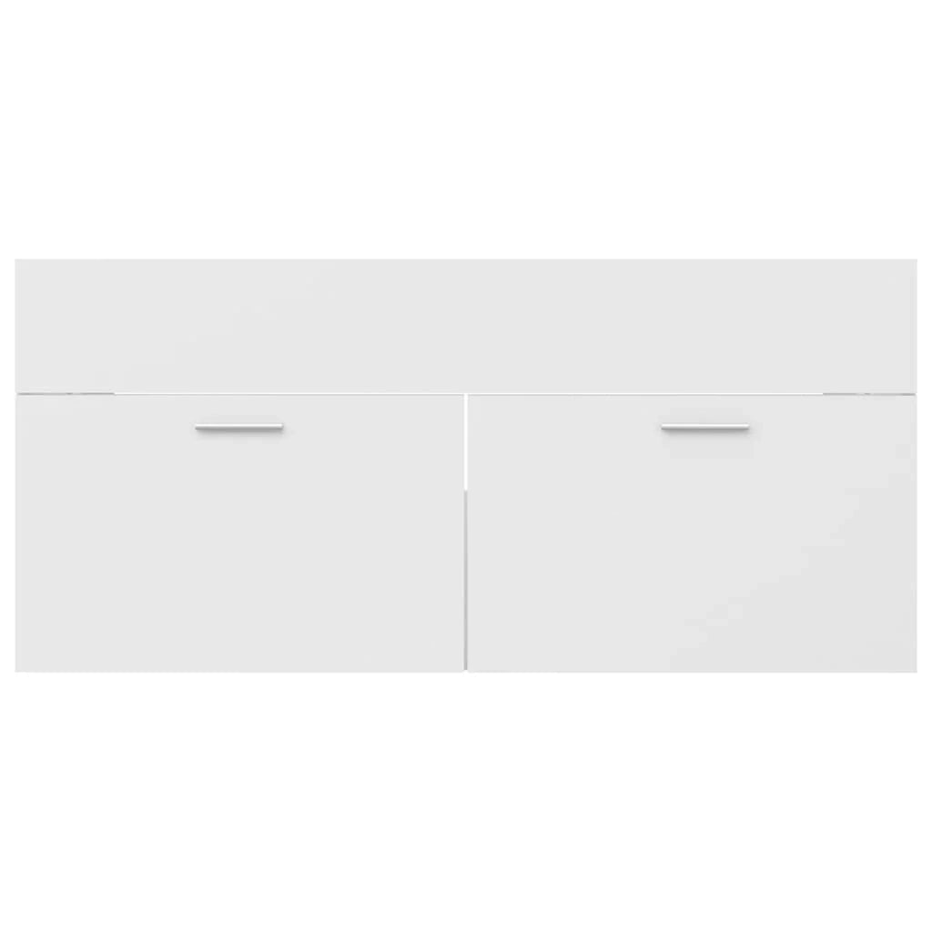 Mobile lavabo con vasca integrata 100 x 38,5 x 46 cm truciolare bianco 02_0006433