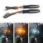 Trade Shop - Coppia Led Cob 12v Moto Frecce Indicatore Segnale Freccia Luce Sequenziale Hd810 -