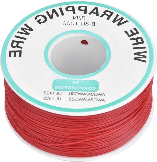 Cavo di Rame per Riparazione di Pannello di Stampaggio con Antiossidante - 30AWG Cavo di Collegamento - 300m Rollo di Cavo di Collegamento - Riparazione Elettronica.