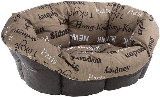Cuscino per Cani Divano 96 X 71 Cm Velluto/Poliester Beige