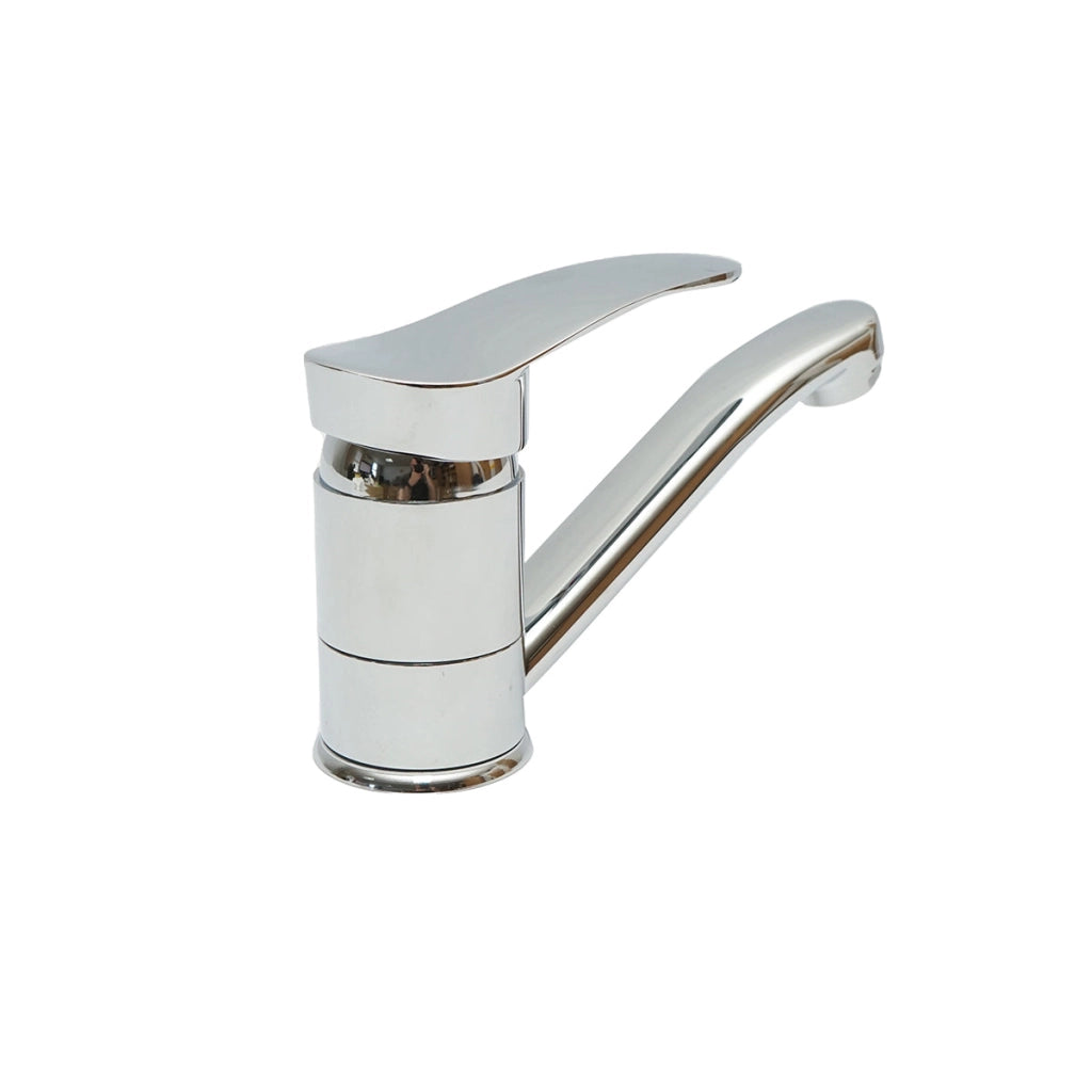 Miscelatore per lavello da cucina con bocca girevole 19 cm, cromato lucido Breckner Germany