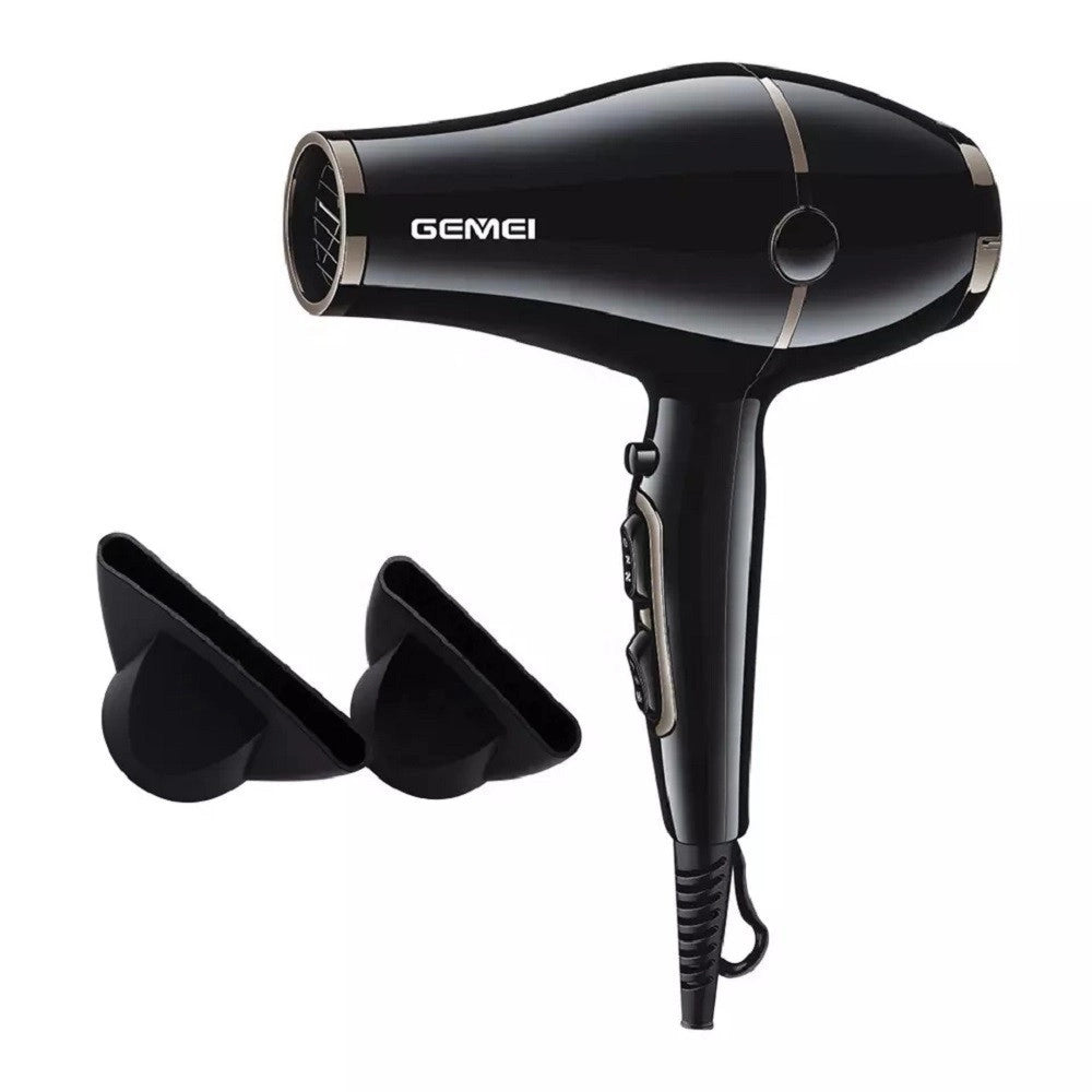 Trade Shop - Asciugacapelli Phon Professionale Motore Ac 2200 Watt 3 Velocità 2 Ugelli Gm-120 -