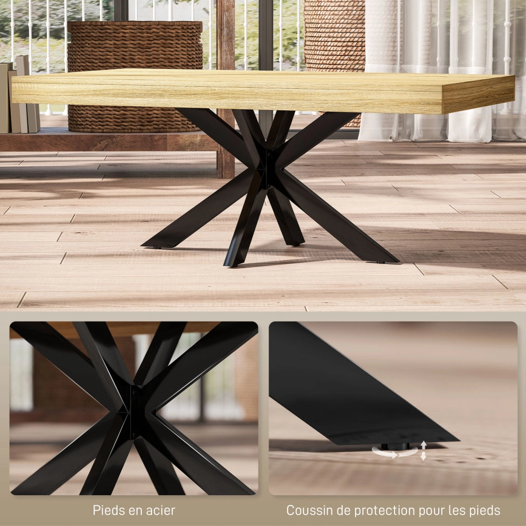 Tavolino da salotto rettangolare ¨C zephmum ¨C nero, metallo, 110x60x45cm