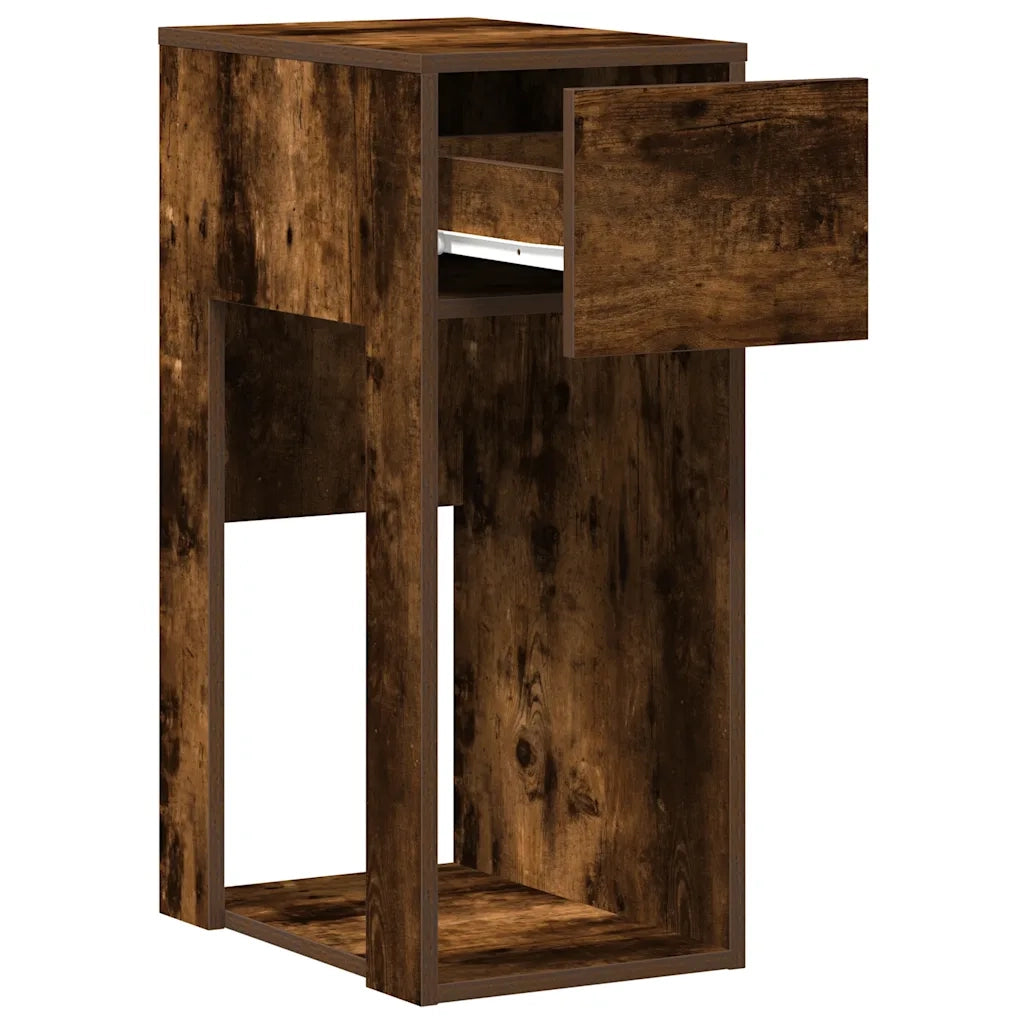 Supporto per Computer a Torre con Cassetto Rovere 30x44x74 cm 858735