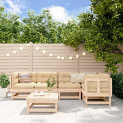 Set Salotto da Giardino 6 pz in Legno Massello di Pino 3186445