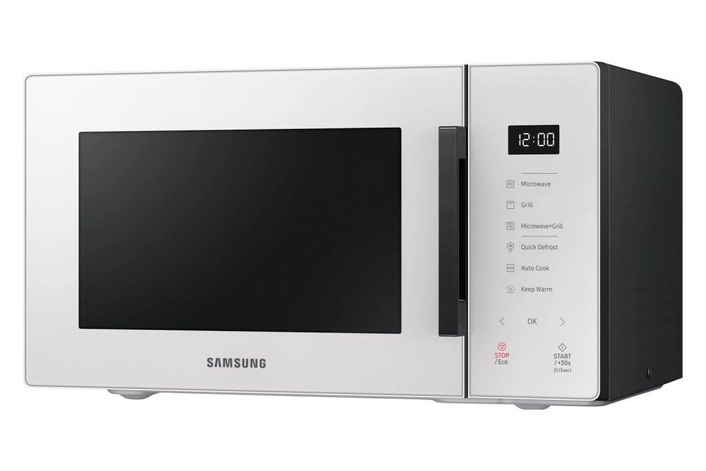Samsung MG23T5018GE Forno a Microonde con Grill Capacita'23 Litri Potenza 800W Sistema TDS Quick defrost Cottura a Vapore Home Dessert Vaporiera Porcellana
