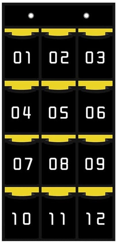Organizzatore per Telefoni e Accessori 12 Compartmenti - Tas per Organizzare e Conservare - Adatto per Classi, Biblioteche e Uffici