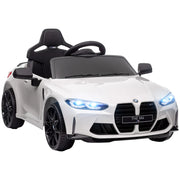 Auto Bambino Elettrica BMW M4 ¨C Minimal ¨C Bianco, Con Luci e Suoni, Telecomando