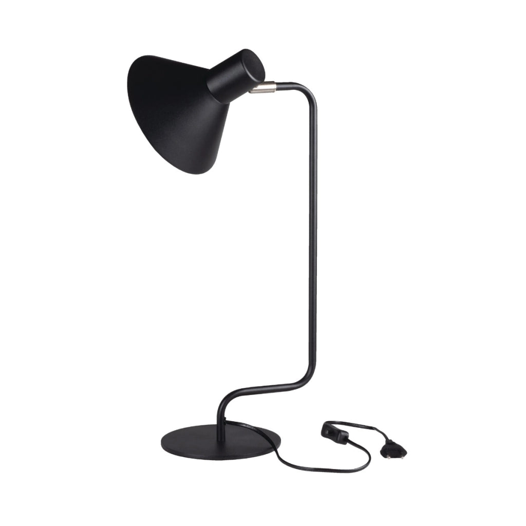 Lampada da tavolo nera allungata Nedia E14 10W Kanlux