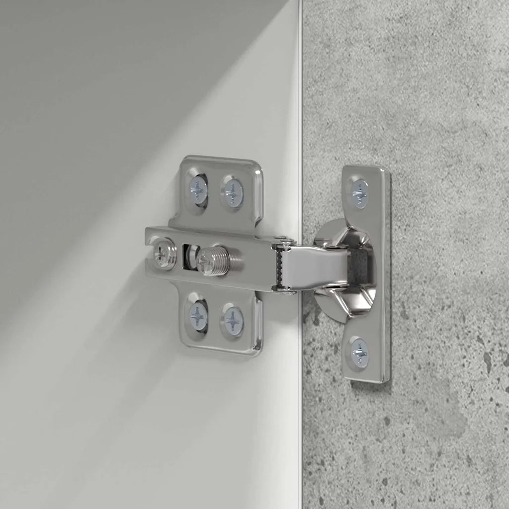 Armadio pensile Grigio Cemento e Bianco 50 x 31 x 100 cm 884349