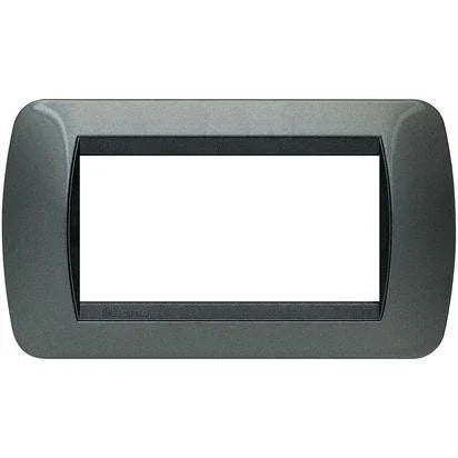 Living Int. - Placca 4 posti acciaio - L4804AC
