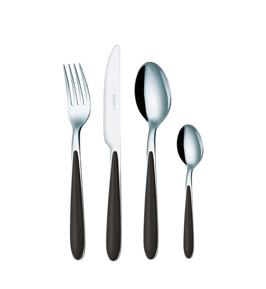 Servizio Set di Posate 24 Pezzi in Acciaio Eme Caribe Nero 1