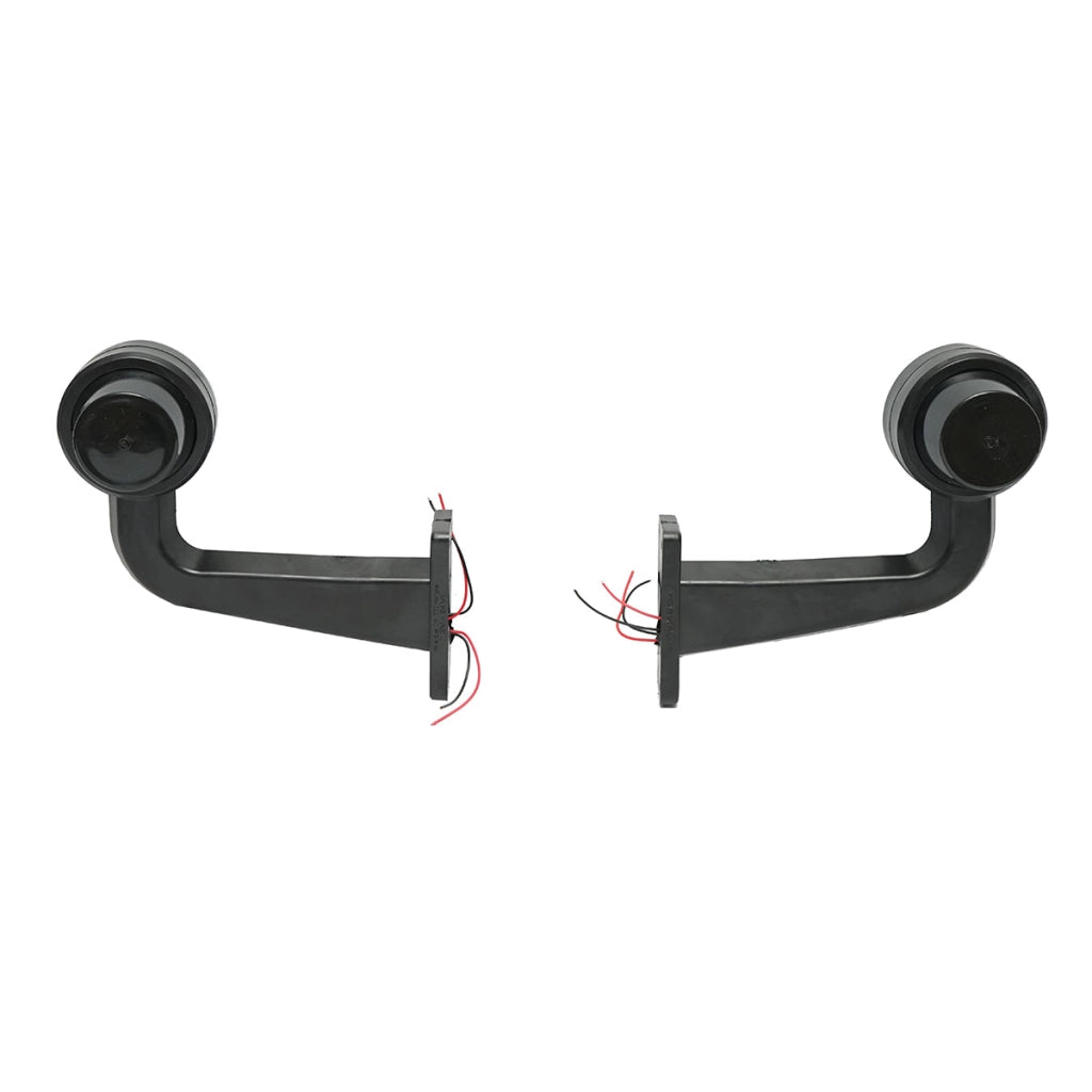 Set di luci di posizione laterali a LED con braccio 12-24V, rosso-bianco fumé FR0157 Breckner Germany