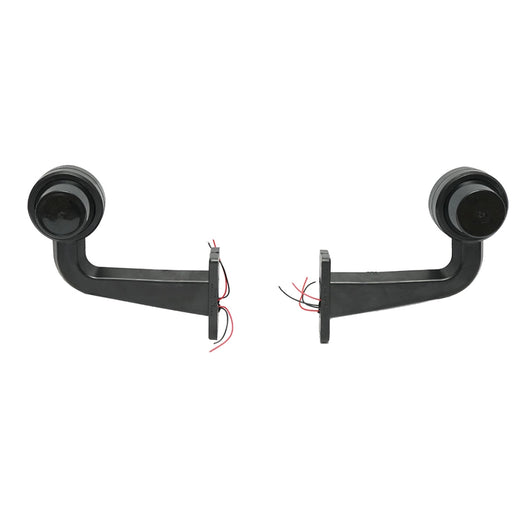 Set di luci di posizione laterali a LED con braccio 12-24V, rosso-bianco fumé FR0157 Breckner Germany